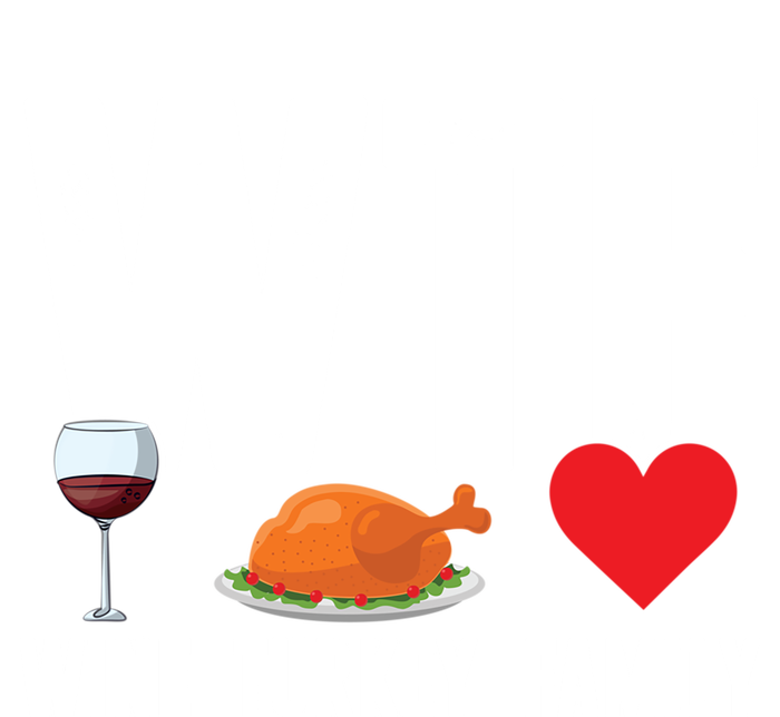 Wine Turkey Family Gift Tall Hoodie