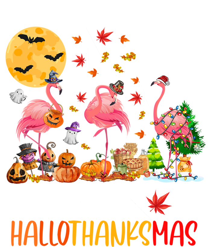 Flamingo Lover Happy Hallothanksmas Meaningful Gift Poster