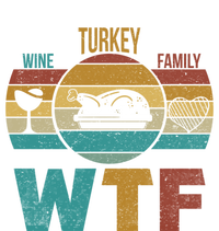 Wtf Wine Turkey Family Gift Happy Thanksgiving 2020 Funny Gift Cool Gift Long Sleeve Shirt