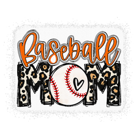 Baseball Mom Orange Leopard Baseball Mama Snapback Five-Panel Rope Hat