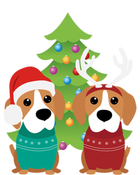 Beagle Dog Xmas Funny And Cute Beagles Christmas Design Gift Women's T-Shirt