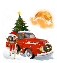 Beagle Vintage Wagon Red Truck Christmas Tree Pajamas Great Gift V-Neck T-Shirt