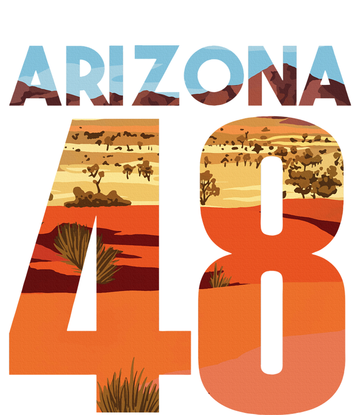 Arizona 48th State Souvenir Arizona 48 Cactus T-Shirt