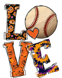 Baseball Player Love Halloween Baseball Pumpkin Tie Dye T-Shirt