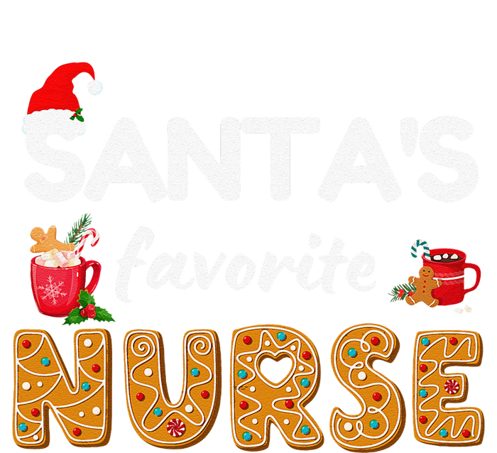 Funny RN LVN LPN T Nurse Christmas T Santas Favorite Nurse Gift Long Sleeve Shirt