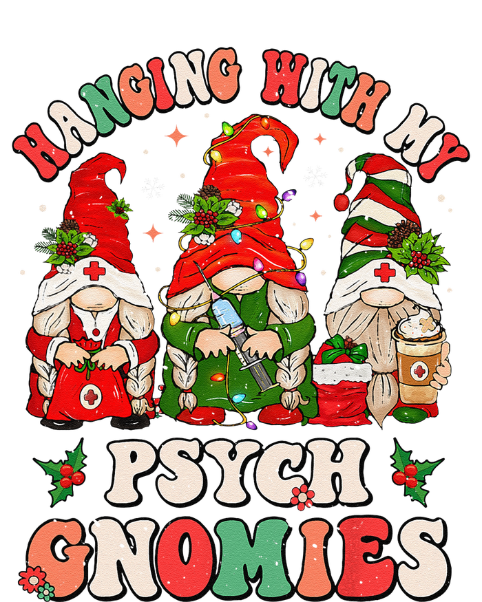 Hanging With My Psych Gnomies Christmas Psychiatric Nurse Bumper Sticker