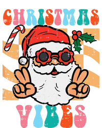 Groovy Santa Peace Christmas Vibes Retro Xmas Funny Funny T-Shirt