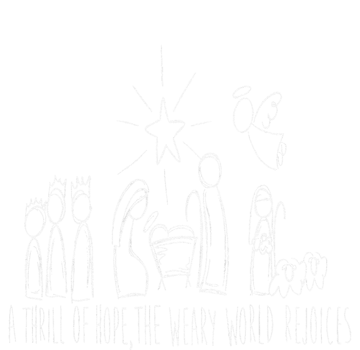 Family Christmas Thrill Of Hope The Weary World Rejoices T-Shirt