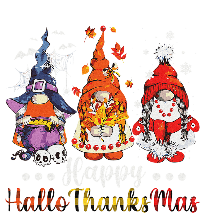 Happy Hallothanksmas Gnomes Halloween Thanksgiving Christmas Love T-Shirt