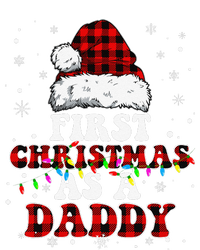 First Christmas As A Daddy Santa Hat Red Plaid Buffalo T-Shirt