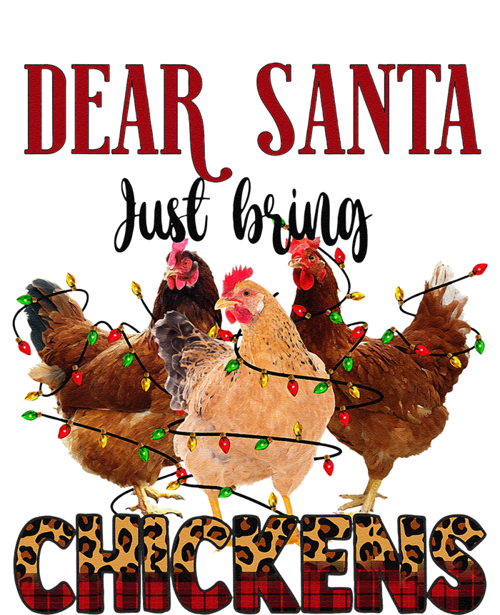 Dear Santa Just Bring Chickens Christmas Chicken Lovers Xmas T-Shirt