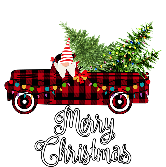 Christmas Gnome Driving Red Buffalo Plaid Christmas Truck Great Gift T-Shirt