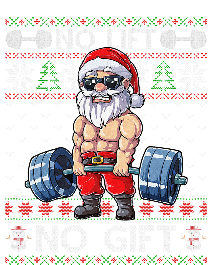 Funny Muscle Santa Lifting Christmas Ugly Christmas Funny Tall Long Sleeve T-Shirt