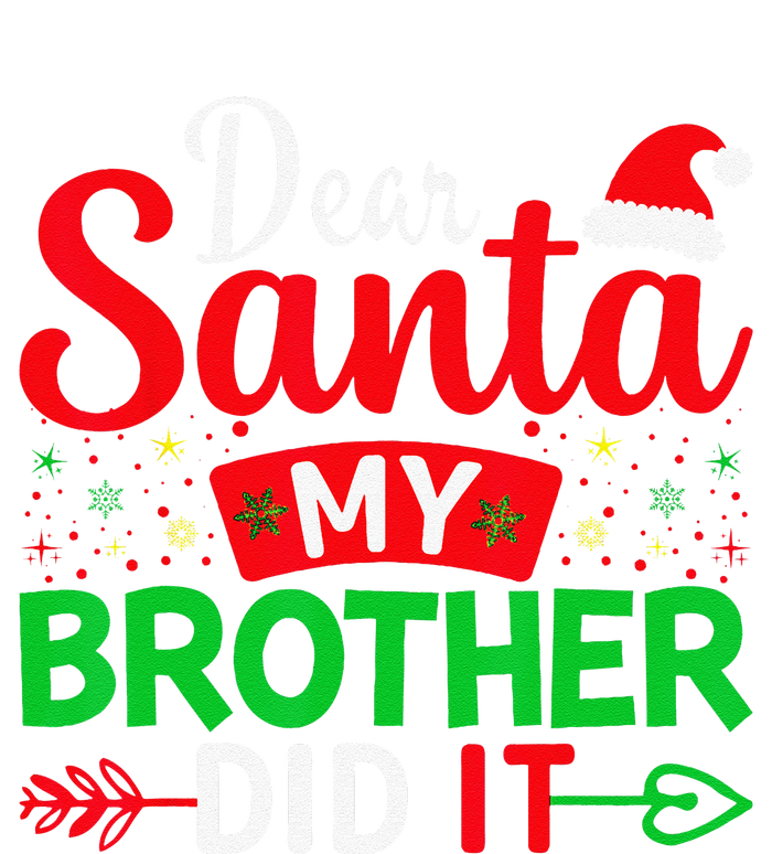 Dear Santa My Brother Did It Women's Racerback Tank