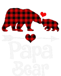 Funny Papa Bear Christmas Pajama Red Plaid Buffalo Matching Family Mousepad