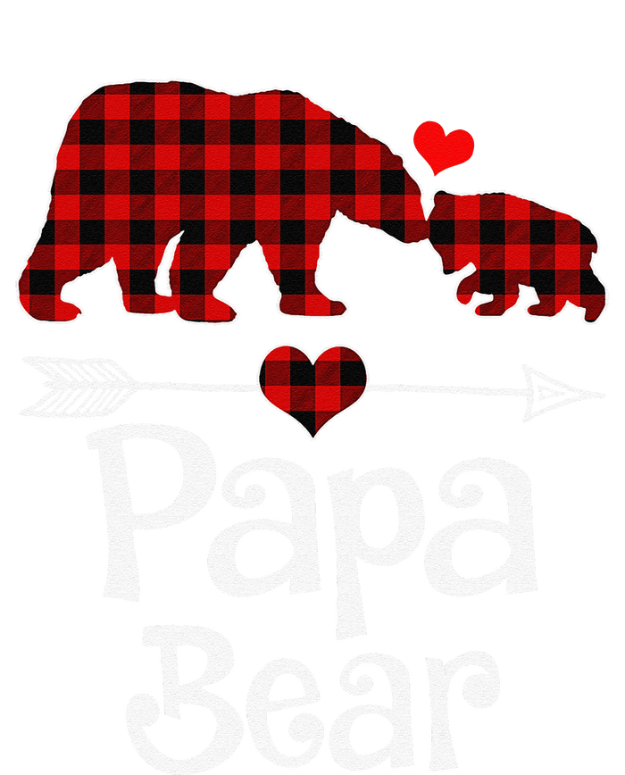 Funny Papa Bear Christmas Pajama Red Plaid Buffalo Matching Family Mousepad