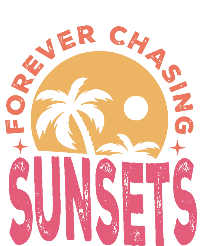 Retro Vintage Forever Chasing Sunsets Summer Vacation Outfit Tie Dye Hoodie