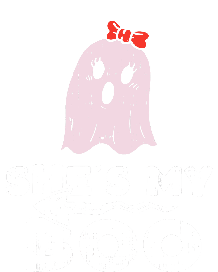 Shes My Boo Cute Matching Couple Halloween Costume Boyfriend Flat Bill Trucker Hat