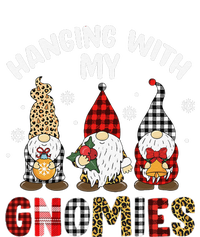 Hanging With My Gnomies Gnomes Christmas Family Pajamas Women's Tri-Blend 3/4-Sleeve Raglan Shirt