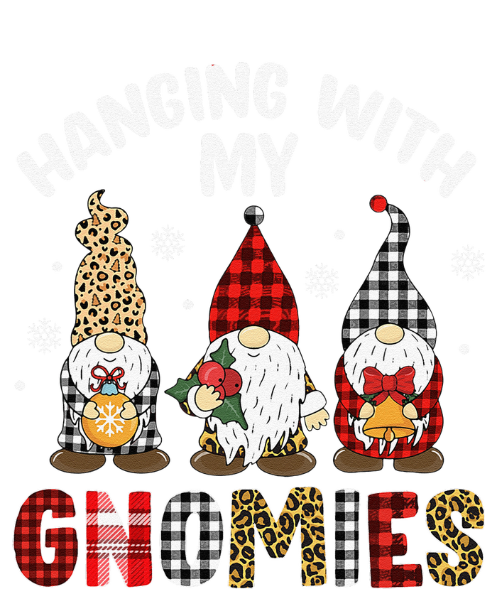 Hanging With My Gnomies Gnomes Christmas Family Pajamas Women's Tri-Blend 3/4-Sleeve Raglan Shirt