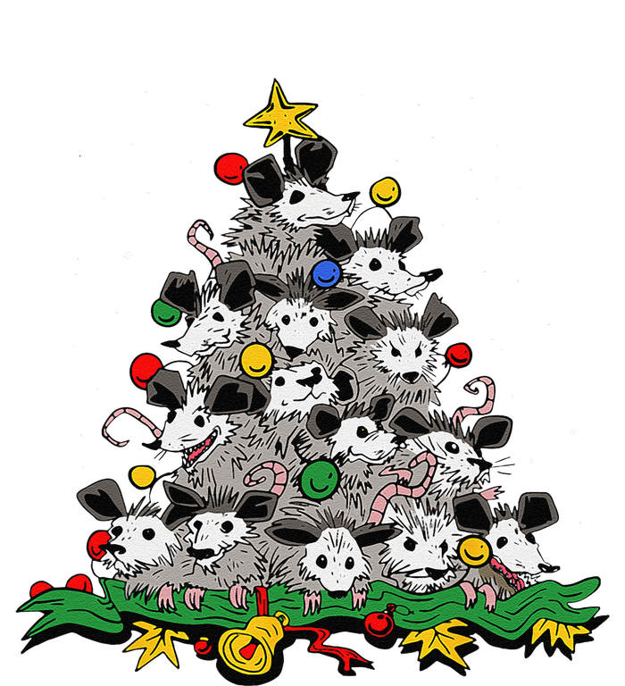 Funny Possum Christmas Tree Ornament Decor Opossum Lovers T-Shirt