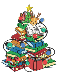 Christmas Tree Books Merry Bookmas Pajama Reading Book Lover Gift T-Shirt