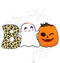 Hey Boo Cute Ghost Pumpkin Face Halloween Metallic Star Ornament