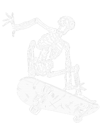 Skeleton Skateboarding Gothic Skater Halloween Skateboarding Daily Commute Backpack