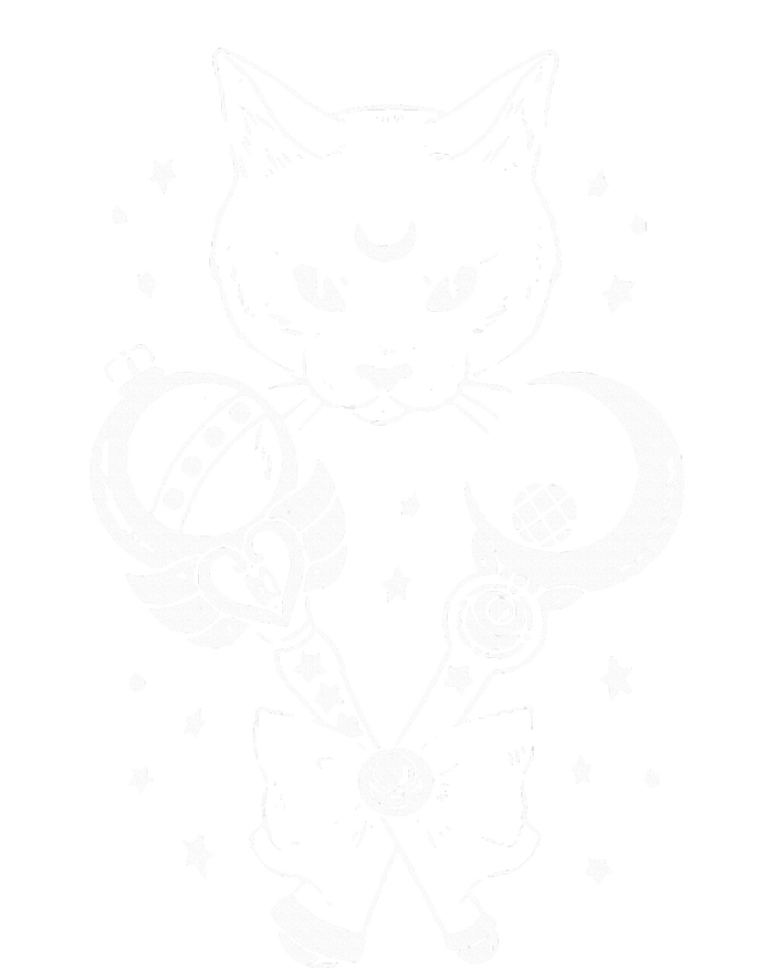 Sailor Meow Cute Moon Cat Space Magic Gothic Halloween Kids Tie-Dye T-Shirt