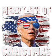 Joe Biden Merry 4th Of Christmas Funny 4th Of July Softstyle Adult Sport Polo