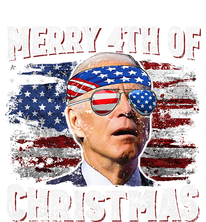 Joe Biden Merry 4th Of Christmas Funny 4th Of July Softstyle Adult Sport Polo