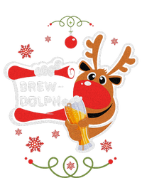 Christmas Rudolph Drinking Funny Brew Dolph For Beer Lovers Mousepad