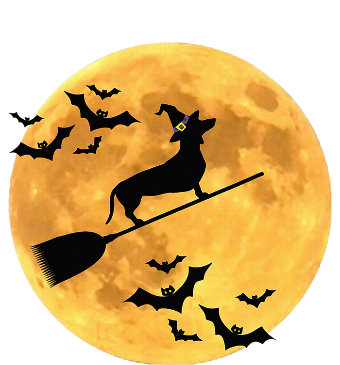 Dachshund Witch Dog Halloween Moon Broomstick Broom Toddler Sweatshirt