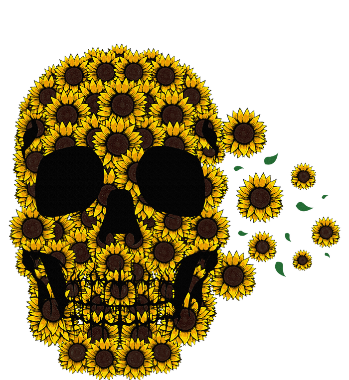 Sunflower Skull Lazy Halloween Costume Cute Skeleton Premium T-Shirt