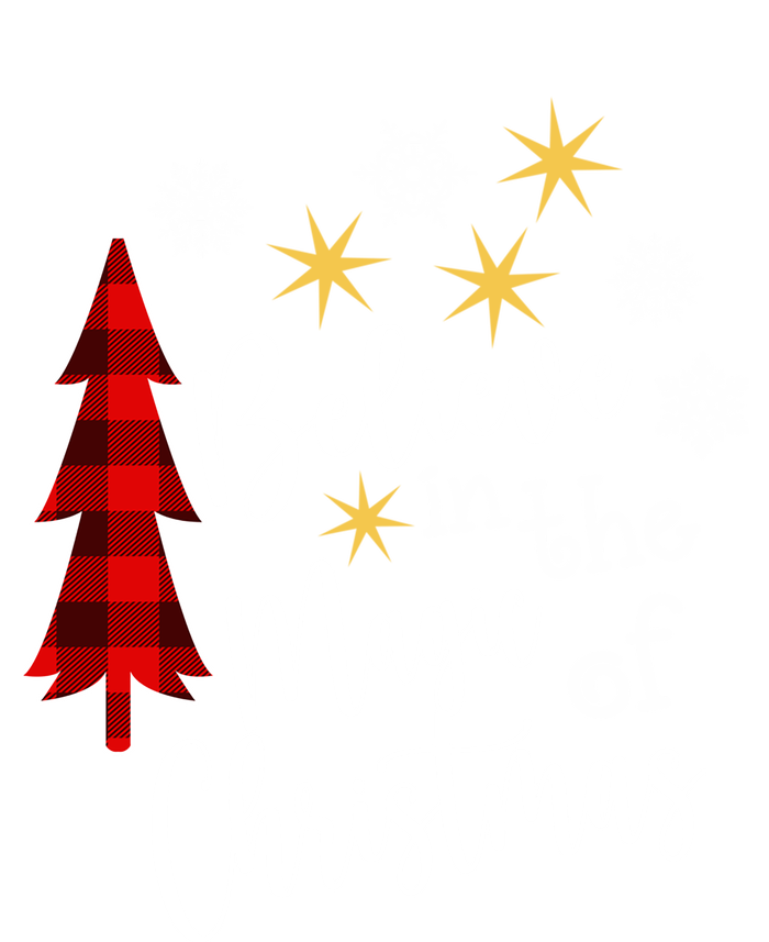 Cute Casual Believe In Magic Of Christmas Tree Buffalo Plaid Great Gift Tie-Dye Long Sleeve Shirt