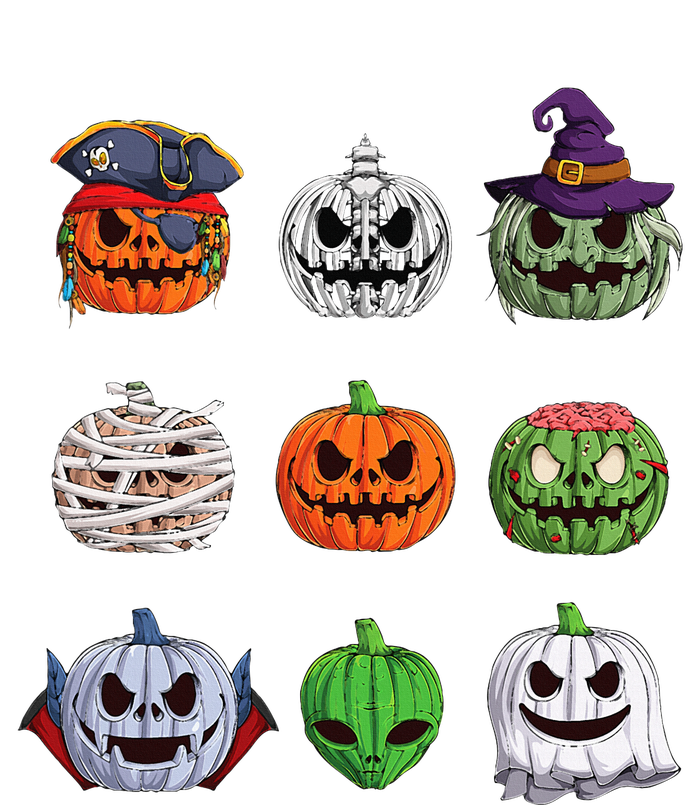 Funny Halloween Costume Pumpkin Characters T-Shirt