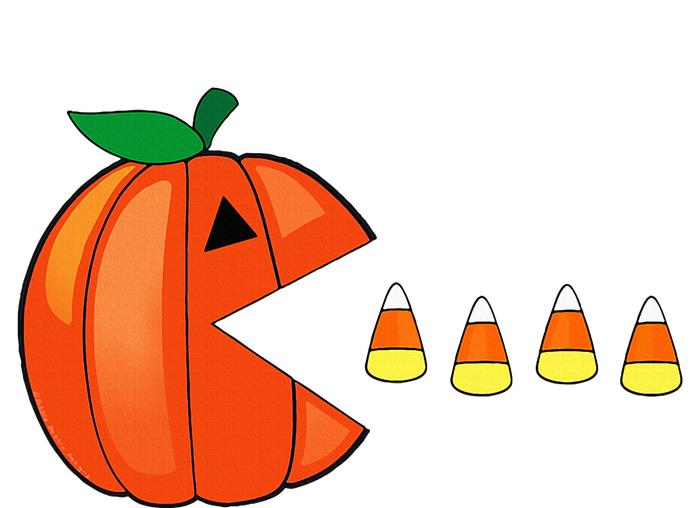 Funny Halloween Pumpkin Eating Candy Corn T-Shirt