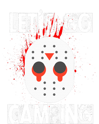 Funny Horror Halloween Lets Go Camping Mask Serial Killer Women's T-Shirt