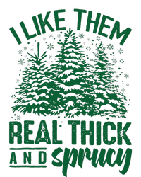 Funny I Like Them Real Thick And Sprucey Christmas Tree Xmas Kids T-Shirt