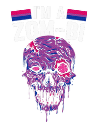 Bisexual Zombie Lazy Halloween Costume Funny Bi Pride LGBT Q Women's Crop Top Tee