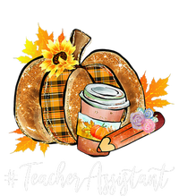 Teacher Assistant Pumpkin Latte Fall Autumn Thanksgiving Hooded Wearable Blanket