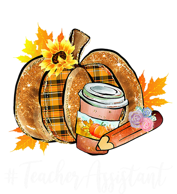 Teacher Assistant Pumpkin Latte Fall Autumn Thanksgiving Hooded Wearable Blanket