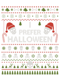 I Prefer Halloween Christmas Sweater Funny Ugly Xmas Holiday Womens CVC Long Sleeve Shirt