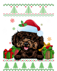 Dog Lovers Cute Poodle Santa Hat Ugly Christmas Sweater Gift Long Sleeve Shirt