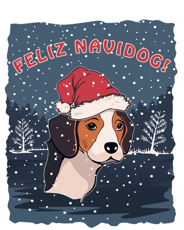 Feliz Navidog Funny Beagle Christmas Gift Valucap Bio-Washed Visor