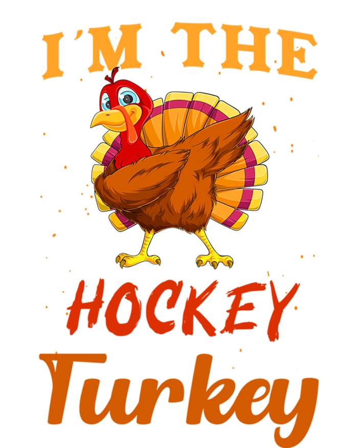 Im The Hockey Turkey Funny Thanksgiving Matching Family Great Gift Women's Racerback Tank