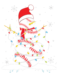 Baseball Snowman Santa Hat Christmas Baseball Player Gift Long Sleeve Pajama Set