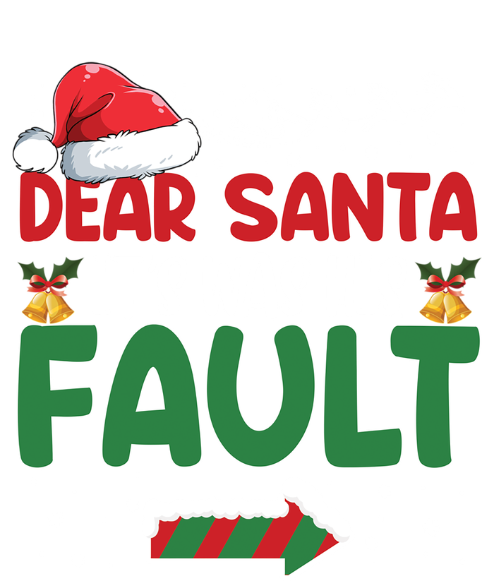 Funny Christmas Couples Gift Dear Santa It Was His Fault Gift T-Shirt