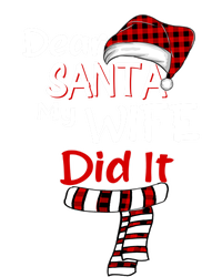 Funny Christmas Santa Claus Gift Dear Santa My Wife Did It Funny Gift Tie Dye Hoodie