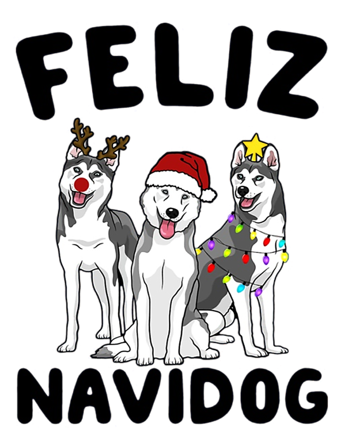 Funny Feliz Navidog Husky Dog Lover Gift Christmas Gift T-Shirt